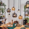 Ripoll Lampadario a sospensione, Lampada a sfera, Lampada a sospensione Ambrato, Chiaro, Grigio fumo, 6-Luci