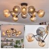 Ripoll Plafoniera, Lampada a sfera Ambrato, Grigio fumo, 10-Luci
