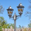Lignac Lampione multibraccia, Illuminazione viale Nero, Argento, 2-Luci