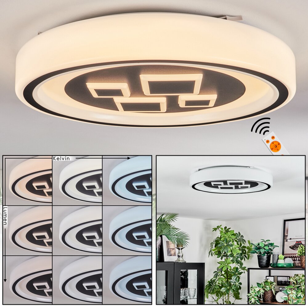 Jalon Plafoniera, Panel LED Bianco, 1-Luce, Telecomando main product photo