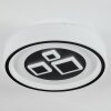 Jalon Plafoniera, Panel LED Bianco, 1-Luce, Telecomando