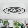 Jalon Plafoniera, Panel LED Bianco, 1-Luce, Telecomando