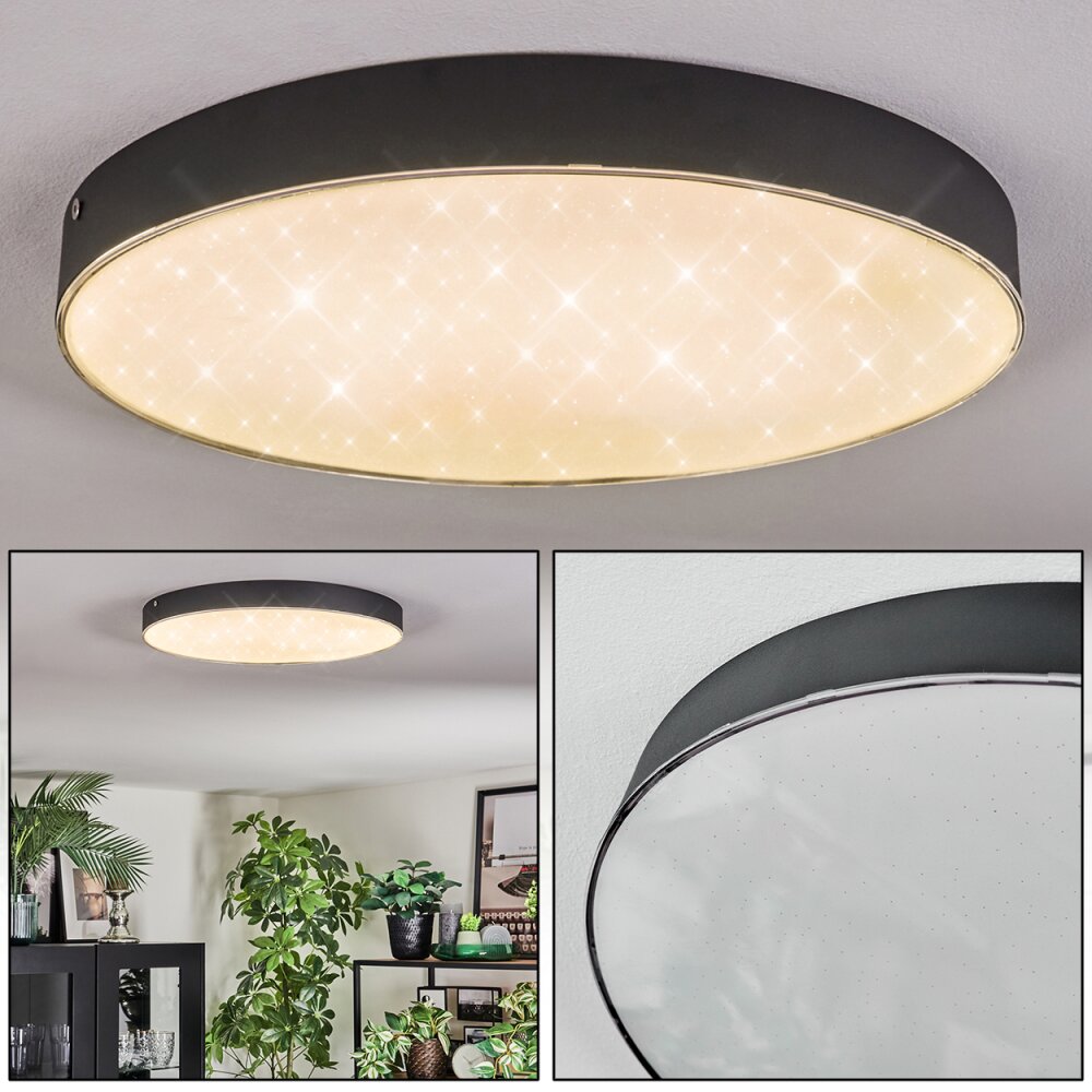 Elmar Plafoniera, Panel LED Nero, 1-Luce main product photo