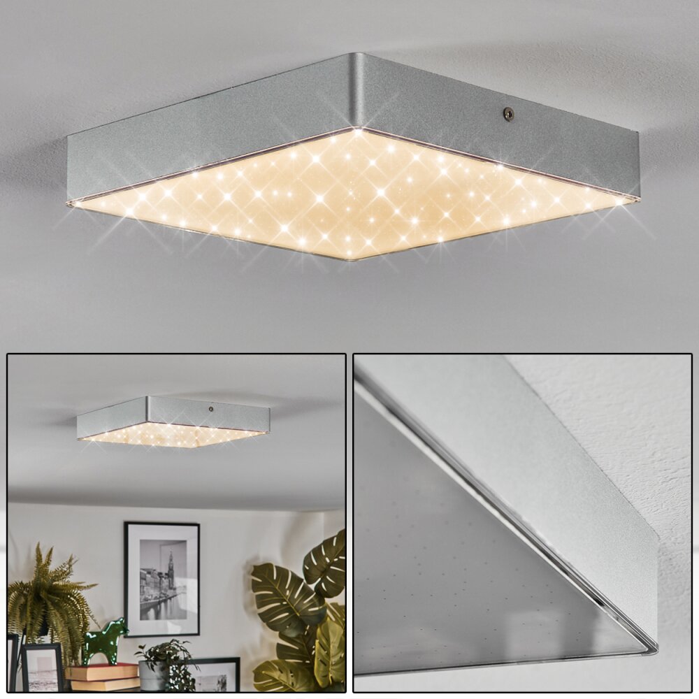 Esmar Plafoniera, Panel LED Argento, 1-Luce main product photo