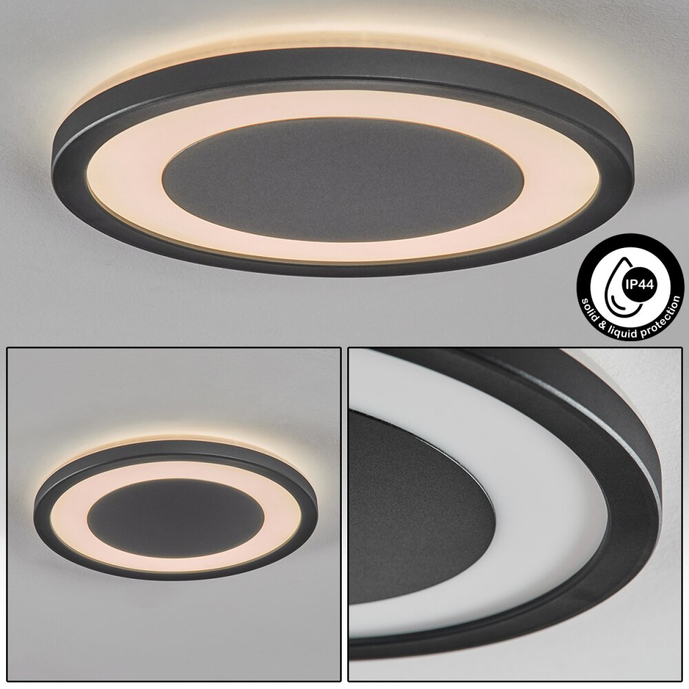 Gelan Plafoniera, Panel, Applique LED Nero, Bianco, 1-Luce main product photo