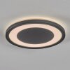 Gelan Plafoniera, Panel, Applique LED Nero, Bianco, 1-Luce