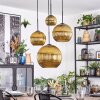 Koyoto Lampadario a sospensione, Lampada a sfera, Lampada a sospensione a cluster Oro, 4-Luci