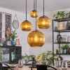 Koyoto Lampadario a sospensione, Lampada a sfera, Lampada a sospensione a cluster Oro, 4-Luci