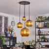 Koyoto Lampadario a sospensione, Lampada a sfera, Lampada a sospensione a cluster Oro, 4-Luci