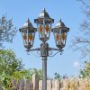 Lignac Lampione multibraccia, Illuminazione viale Nero, Argento, 3-Luci