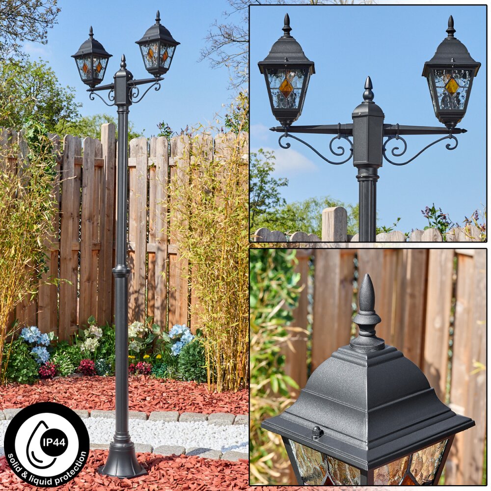 Naofe Lampione multibraccia, Illuminazione viale Nero, 2-Luci main product photo