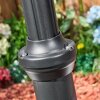 Naofe Lampione multibraccia, Illuminazione viale Nero, 2-Luci