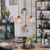 Ripoll Lampadario a sospensione, Lampada a sfera, Lampada a sospensione a cluster Ambrato, Chiaro, Grigio fumo, 4-Luci