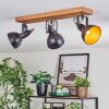 Hagan Plafoniera, Faretto da soffitto Écru, Nero, 3-Luci