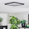 Simonstorp Plafoniera, Panel LED Nero, Bianco, 1-Luce