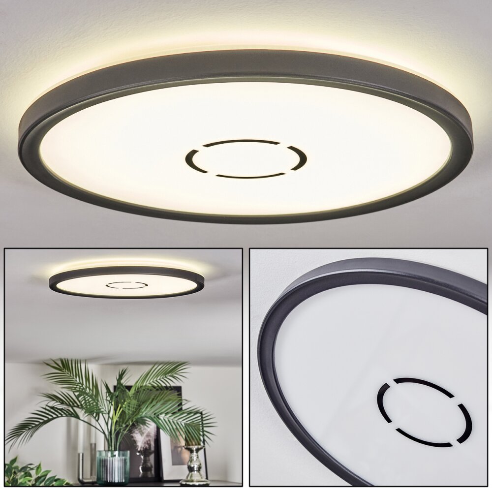 Simonstorp Plafoniera, Panel LED Nero, Bianco, 1-Luce main product photo