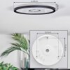 Simonstorp Plafoniera, Panel LED Nero, Bianco, 1-Luce