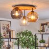 Koyoto Plafoniera, Lampada a sfera 40 cm Écru, Nero, 3-Luci