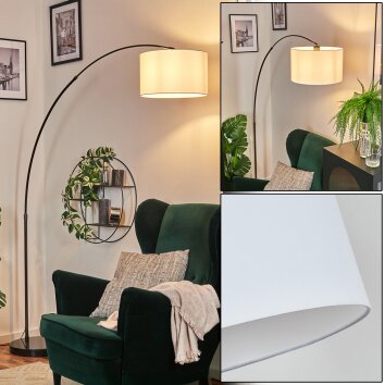 Bassagoda Lampada da terra Cromo, Nero, 1-Luce