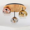 Ripoll Plafoniera, Lampada a sfera Écru, Nero, 3-Luci