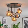 Koyoto Plafoniera, Lampada a sfera 45 cm Ambrato, Cromo, Grigio fumo, 5-Luci Koyoto Plafoniera, Lampada a sfera 45 cm Ambrato, Cromo, Grigio fumo, 5-Luci