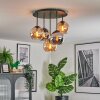 Koyoto Plafoniera, Lampada a sfera 45 cm Ambrato, Cromo, Grigio fumo, 5-Luci Koyoto Plafoniera, Lampada a sfera 45 cm Ambrato, Cromo, Grigio fumo, 5-Luci