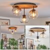 Koyoto Plafoniera, Lampada a sfera 40 cm Écru, Nero, 3-Luci