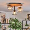 Koyoto Plafoniera, Lampada a sfera 40 cm Écru, Nero, 3-Luci
