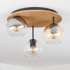 Koyoto Plafoniera, Lampada a sfera 40 cm Écru, Nero, 3-Luci