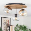 Koyoto Plafoniera, Lampada a sfera 40 cm Écru, Nero, 3-Luci