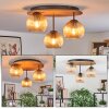 Koyoto Plafoniera, Lampada a sfera 40 cm Écru, Nero, 3-Luci