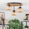 Koyoto Plafoniera, Lampada a sfera 40 cm Écru, Nero, 3-Luci