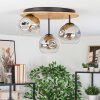 Ripoll Plafoniera, Lampada a sfera Écru, Nero, 3-Luci