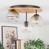 Ripoll Plafoniera, Lampada a sfera Écru, Nero, 3-Luci