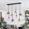 Ripoll Lampadario a sospensione, Lampada a sfera, Lampada a sospensione Ambrato, Chiaro, Grigio fumo, 8-Luci