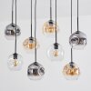 Ripoll Lampadario a sospensione, Lampada a sfera, Lampada a sospensione Ambrato, Chiaro, Grigio fumo, 8-Luci