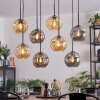 Ripoll Lampadario a sospensione, Lampada a sfera, Lampada a sospensione Ambrato, Grigio fumo, 8-Luci