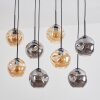Ripoll Lampadario a sospensione, Lampada a sfera, Lampada a sospensione Ambrato, Grigio fumo, 8-Luci