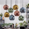 Ripoll Lampadario a sospensione, Lampada a sfera, Lampada a sospensione Blu, Oro, Verde, Ramato, 8-Luci