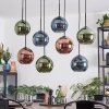Koyoto Lampadario a sospensione, Lampada a sfera, Lampada a sospensione Blu, Verde, Ramato, 8-Luci