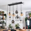 Gastor Lampadario a sospensione, Lampada a sfera, Lampada a sospensione Ambrato, Chiaro, Grigio fumo, 8-Luci