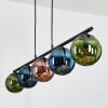 Gastor Lampadario a sospensione, Lampada a sfera, Lampada a sospensione Blu, Verde, Ramato, 5-Luci