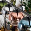 Gastor Lampadario a sospensione, Lampada a sfera, Lampada a sospensione Blu, Cromo, Verde, Chiaro, Ramato, Grigio fumo, 5-Luci