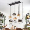 Ripoll Lampadario a sospensione, Lampada a sfera, Lampada a sospensione Ambrato, Chiaro, Grigio fumo, 6-Luci