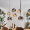 Ripoll Lampadario a sospensione, Lampada a sfera, Lampada a sospensione Ambrato, Chiaro, Grigio fumo, 6-Luci