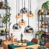 Ripoll Lampadario a sospensione, Lampada a sfera, Lampada a sospensione Ambrato, Chiaro, Grigio fumo, 6-Luci