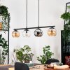 Koyoto Lampadario a sospensione, Lampada a sfera, Lampada a sospensione Ambrato, Cromo, Chiaro, Grigio fumo, 4-Luci
