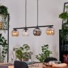 Koyoto Lampadario a sospensione, Lampada a sfera, Lampada a sospensione Ambrato, Cromo, Chiaro, Grigio fumo, 4-Luci