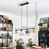 Koyoto Lampadario a sospensione, Lampada a sfera, Lampada a sospensione Ambrato, Cromo, Chiaro, Grigio fumo, 4-Luci
