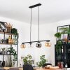 Koyoto Lampadario a sospensione, Lampada a sfera, Lampada a sospensione Ambrato, Cromo, Chiaro, Grigio fumo, 4-Luci